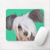 Chinese Crested Mousepad (Mit Mouse)