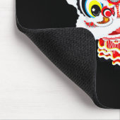 Chinese Cute Traditional Dancing Lion Art Happy Ne Mousepad (Ecke)
