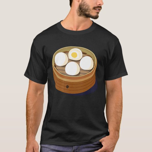 Chinese Dim Sum Sweet Bun Foodie T-Shirt (Vorderseite)