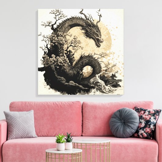 Chinese dragon 2 leinwanddruck (Insitu (Wohnzimmer))