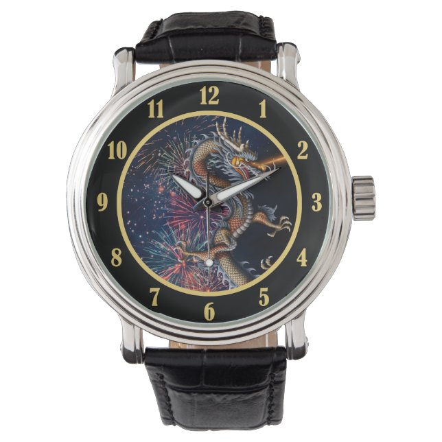 Chinese Dragon Armbanduhr (Vorderseite)