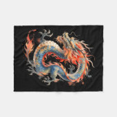 Chinese Dragon Asian Mythology Zodiac  Fleecedecke (Vorderseite (Horizontal))
