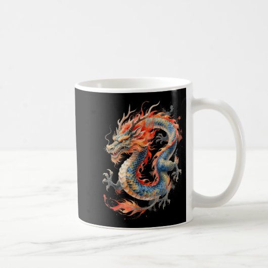 Chinese Dragon Asian Mythology Zodiac  Kaffeetasse (Rechts)