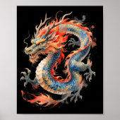 Chinese Dragon Asian Mythology Zodiac Poster (Vorne)