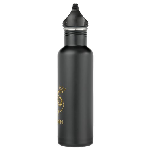Chinese Dragon Custom Name Edelstahlflasche (Rechts)
