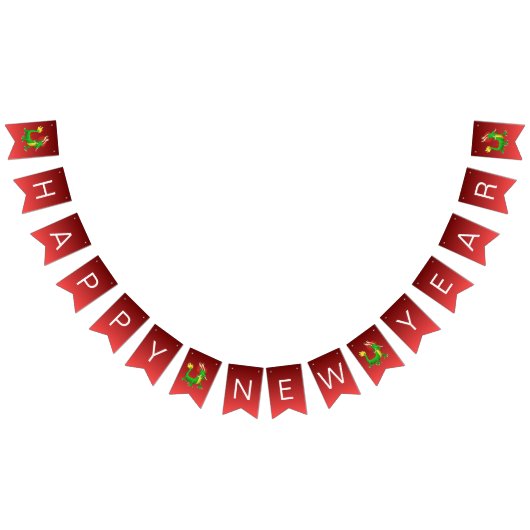 Chinese dragon for New Year's party Wimpelkette (Alle)