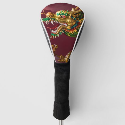 Chinese dragon golf headcover (Vorderseite)