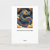chinese dragon greeting card karte (Rückseite)