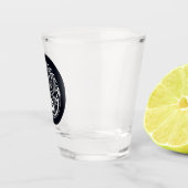 Chinese Dragon in Black and White Personalized Schnapsglas (Rechts)