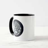Chinese Dragon in Black and White Personalized Tasse (Vorderseite Links)
