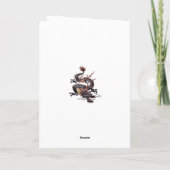 Chinese Dragon Painting Isolated Cut Out Karte (Rückseite)