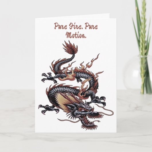 Chinese Dragon Painting Isolated Cut Out Karte (Vorderseite)