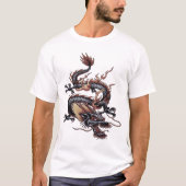 Chinese Dragon Painting Isolated Cut Out T-Shirt (Vorderseite)
