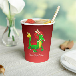 Chinese Dragon Pappbecher