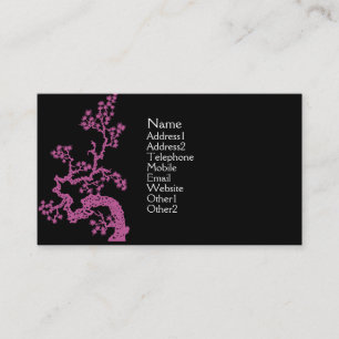 Chinese-Entwurfs-Visitenkarte - Rosa Visitenkarte