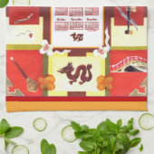 Chinese Favorites 2026 Calendar Fabric Font Geschirrtuch (Gefaltet)