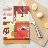 Chinese Favorites 2026 Calendar Fabric Font Geschirrtuch (Viertel Falte)