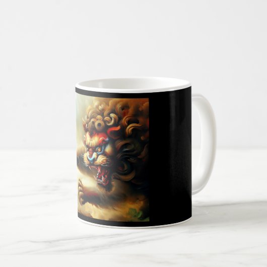 Chinese Foo Lion (10) Kaffeetasse (VorderseiteRechts)