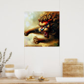 Chinese Foo Lion (10) Poster (Küche)
