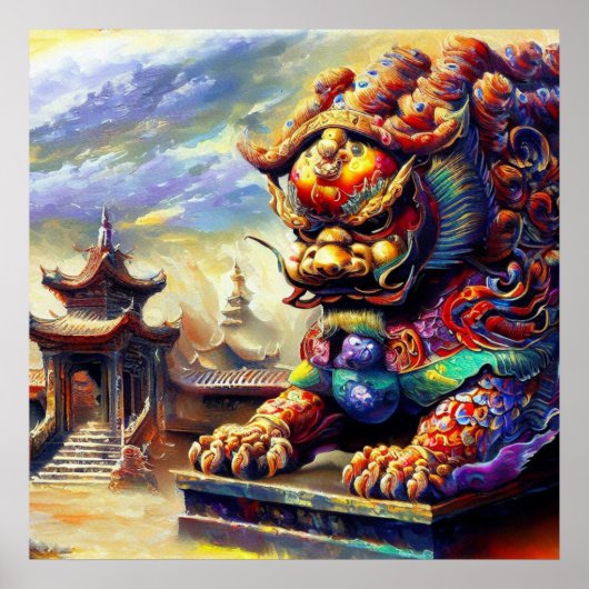 Chinese Foo Lion (11) Poster (Vorne)