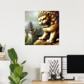 Chinese Foo Lion (19) Poster (Heimbüro)