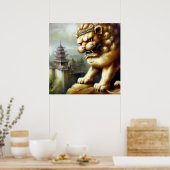 Chinese Foo Lion (19) Poster (Küche)