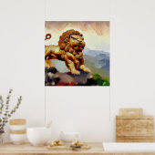 Chinese Foo Lion (20) Poster (Küche)