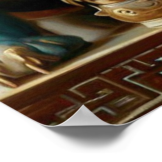 Chinese Foo Lion (21) Poster (Ecke)