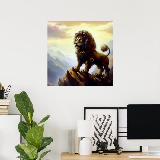 Chinese Foo Lion (28) Poster (Heimbüro)