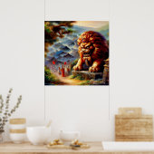 Chinese Foo Lion (29) Poster (Küche)