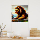 Chinese Foo Lion (31) Poster (Küche)