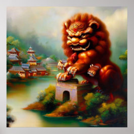 Chinese Foo Lion (32) Poster