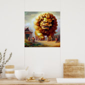 Chinese Foo Lion (33) Poster (Küche)
