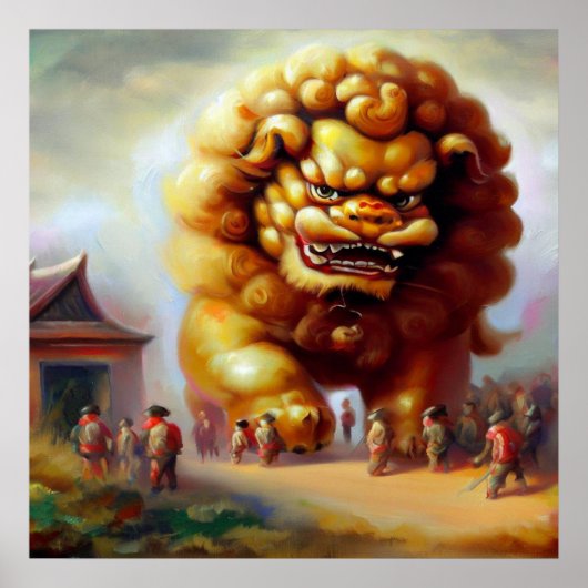 Chinese Foo Lion (33) Poster (Vorne)