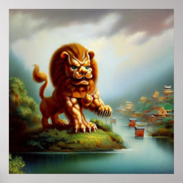 Chinese Foo Lion (35) Poster