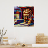 Chinese Foo Lion (8) Poster (Küche)