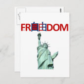 Chinese Freedom and Liberty Postkarte (Vorne/Hinten)