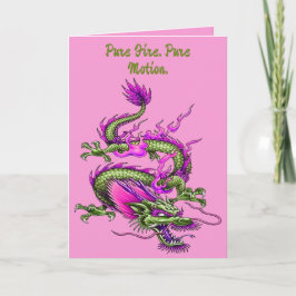 Chinese Horned Dragon Mythical Flood Making Karte