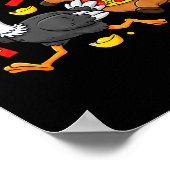 Chinese Horse Ostrich Funny Kids Mens Womens Happy Poster (Ecke)