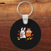 Chinese Horse Rabbit Funny Kids Mens Womens Happy Schlüsselanhänger (Vorderseite)