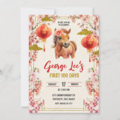 Chinese Horse Zodiac 2026 First 100 Days Einladung (Vorderseite)