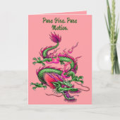 Chinese King Dragon Mythical Morphing Creature  Karte (Vorderseite)