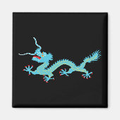 Chinese Light Blue Dragon Magnet (Vorne)