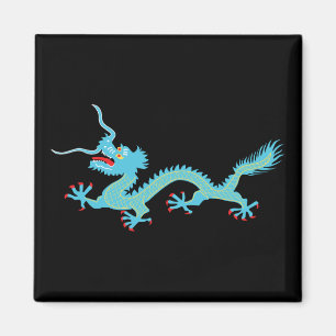 Chinese Light Blue Dragon Magnet