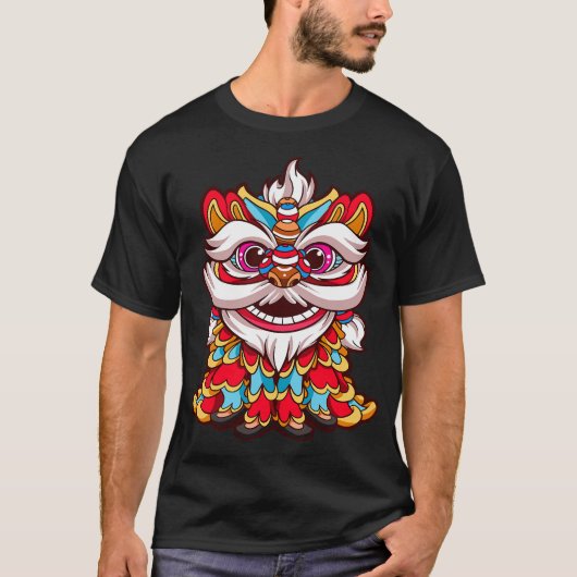 Chinese Lion Dance to Shirt_ Chinese Lion t Shirt_ T-Shirt (Vorderseite)