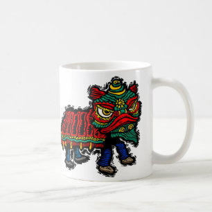 Chinese Lion Dancer Kaffeetasse