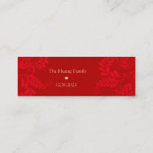 Chinese "Longevity" Birthday Tag (1x3 inch) (Rückseite)