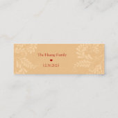 Chinese "Longevity" Birthday Tag (1x3 inch) (Rückseite)