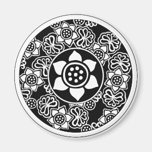 Chinese-Lotus-Entwurf Magnet