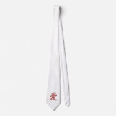 Chinese LOVE Calligraphy Flowers Tie Krawatte (Vorderseite)